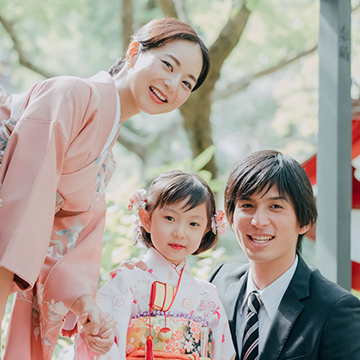 お子様の記念撮影に